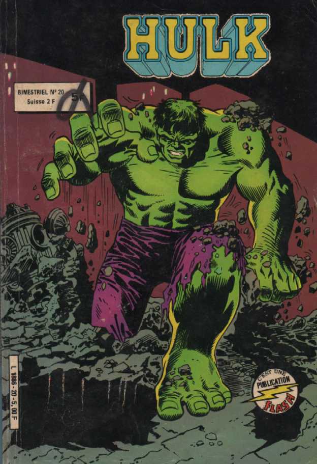 Scan de la Couverture Hulk Publication Flash n 20